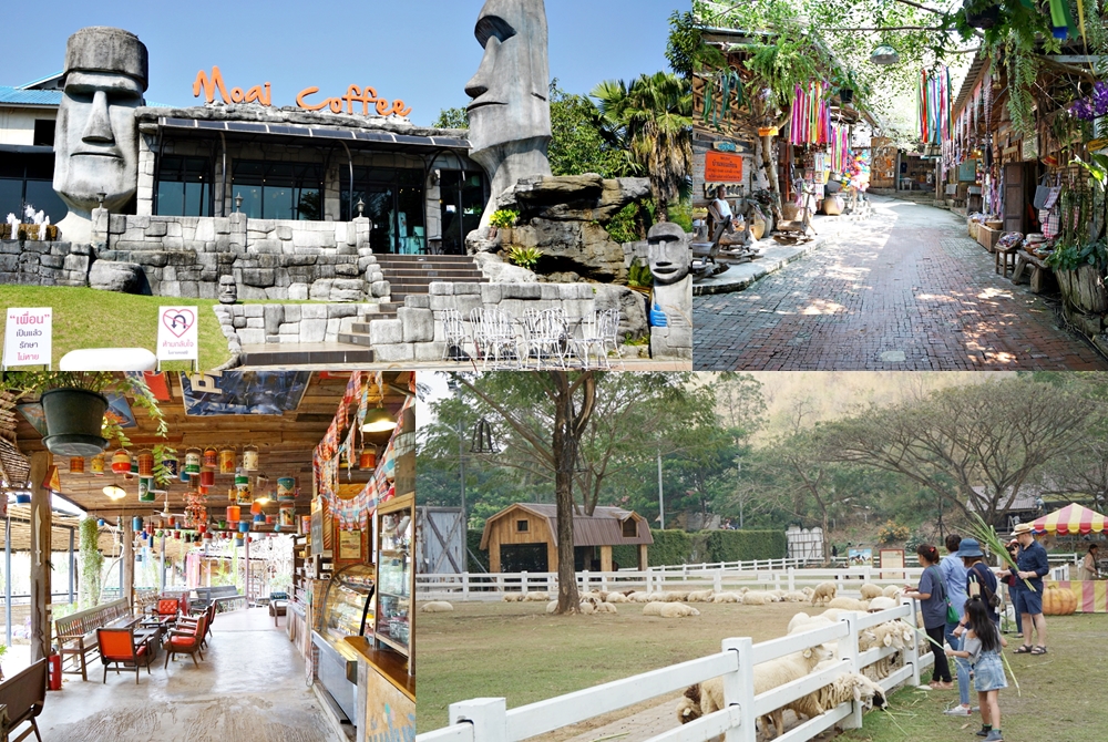 【叻丕府】摩艾咖啡玩自拍、沖蝕地形、小清新芳香蠟燭園山城、綿羊園、9層瀑布大自然探險，帶你簡單玩遍叻丕府Suan Phueng區