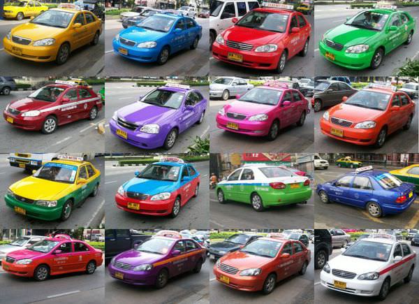 00-Colorful Bangkok Taxis